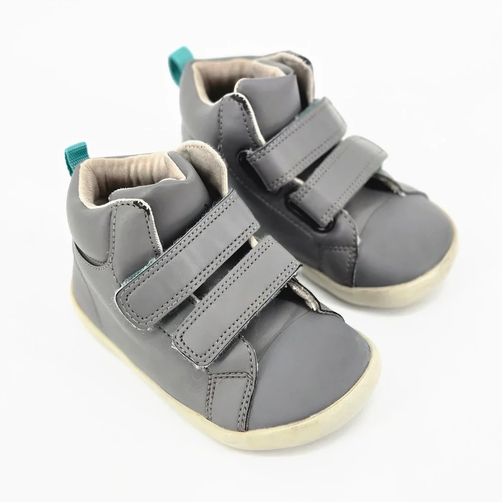 Ten Little Everyday High Top Charcoal Grey Kids Sneakers Shoes Size 8 Toddler